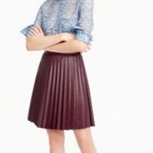 J.Crew Faux Leather Mini Skirt 12